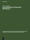 Buchcover Die Buddhastotras des Mātṛceṭa