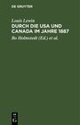 Buchcover Durch die USA und Canada im Jahre 1887