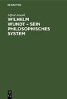 Buchcover Wilhelm Wundt – Sein philosophisches System