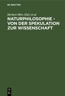 Buchcover Naturphilosophie - von der Spekulation zur Wissenschaft