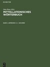 Buchcover Mittellateinisches Wörterbuch Band 1 Lieferung 1 a - adcumen