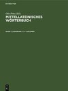 Buchcover Mittellateinisches Wörterbuch / A – adcumen