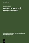 Buchcover Heimat – Realität und Aufgabe