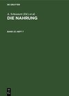 Buchcover Die Nahrung / Die Nahrung. Band 27, Heft 7