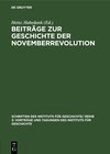 Buchcover Beiträge zur Geschichte der Novemberrevolution