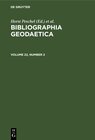 Buchcover Bibliographia Geodaetica / Bibliographia Geodaetica. Volume 22, Number 2