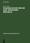 Buchcover Evangelische Kirche und Weimarer Republik