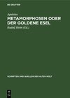Buchcover Metamorphosen oder der Goldene Esel