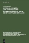 Buchcover Untersuchungen zur Synthese und Anwendung bipolarer Ionenaustauscherharze