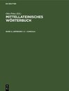 Buchcover Mittellateinisches Wörterbuch / c – canicula