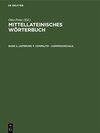 Buchcover Mittellateinisches Wörterbuch / Commilito – comprovincialis