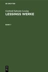 Buchcover Lessings Werke. Band 7