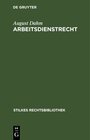 Buchcover Arbeitsdienstrecht