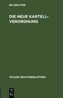 Buchcover Die neue Kartellverordnung