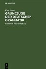 Buchcover Grundzüge der deutschen Grammatik