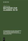 Buchcover Beiträge zur Algebra 18–19