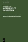 Buchcover Immanuel Kant: Gesammelte Schriften. Abtheilung I: Werke / Kritik der reinen Vernunft