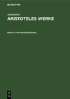 Buchcover Aristoteles: Aristoteles Werke / Physikvorlesung