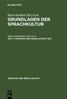 Buchcover Grundlagen der Sprachkultur / Grundlagen der Sprachkultur. Teil 2