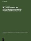 Buchcover Mittelassyrische Rechtsurkunden und Verwaltungstexte II