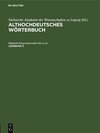 Buchcover Althochdeutsches Wörterbuch / Althochdeutsches Wörterbuch. Lieferung 3