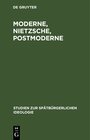 Buchcover Moderne, Nietzsche, Postmoderne