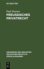 Buchcover Preußisches Privatrecht