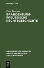 Buchcover Brandenburg-preußische Rechtsgeschichte