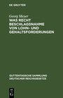 Buchcover Was Recht Beschlagsnahme von Lohn- und Gehaltsforderungen