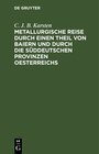 Buchcover Metallurgische Reise durch einen Theil von Baiern und durch die süddeutschen Provinzen Oesterreichs