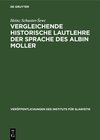 Buchcover Vergleichende historische Lautlehre der Sprache des Albin Moller