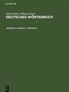 Buchcover Jakob Grimm; Wilhelm Grimm: Deutsches Wörterbuch. Deutsches Wörterbuch,... / Versuch – Vertreten