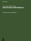 Buchcover Jakob Grimm; Wilhelm Grimm: Deutsches Wörterbuch. Deutsches Wörterbuch,... / Wirt – Wissensdrang