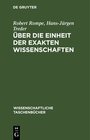 Buchcover Über die Einheit der exakten Wissenschaften