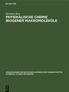 Buchcover Physikalische Chemie biogener Makromoleküle