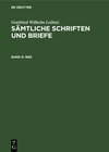 Buchcover Gottfried Wilhelm Leibniz: Sämtliche Schriften und Briefe. Allgemeiner... / 1692