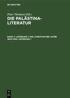 Buchcover Die Palästina-Literatur / Die Literatur der Jahre 1940-1945, Lieferung 1
