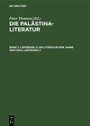 Buchcover Die Palästina-Literatur / Die Literatur der Jahre 1940-1945, Lieferung 3