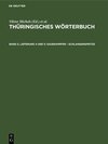 Buchcover Thüringisches Wörterbuch / Sauerampfer – Schlangenspritze
