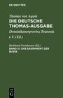 Buchcover Thomas von Aquin: Die deutsche Thomas-Ausgabe / Das Sakrament der Busse