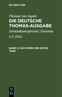 Buchcover Thomas von Aquin: Die deutsche Thomas-Ausgabe / Das Werk der sechs Tage