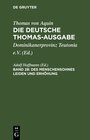 Buchcover Thomas von Aquin: Die deutsche Thomas-Ausgabe / Des Menschensohnes Leiden und Erhöhung