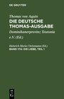 Buchcover Thomas von Aquin: Die deutsche Thomas-Ausgabe / Die Liebe, Teil 1