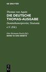 Buchcover Thomas von Aquin: Die deutsche Thomas-Ausgabe / Das Gesetz