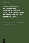 Buchcover Botanische Abhandlungen aus dem Gebiet der Morphologie und Physiologie / Die Parthenogenesis der Caelebogyne ilicifolia