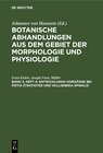 Buchcover Botanische Abhandlungen aus dem Gebiet der Morphologie und Physiologie / Entwicklungs-Vorgänge bei Pistia Stratiotes und