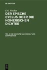 Buchcover Die Gedichte nach Inhalt und Composition