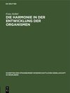 Buchcover Die Harmonie in der Entwicklung der Organismen