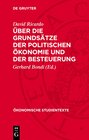 Buchcover Über die Grundsätze der politischen Ökonomie und der Besteuerung