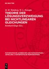 Buchcover Theorie der Lösungsverzweigung bei nichtlinearen Gleichungen